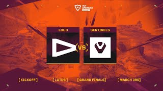 LOUD vs Sentinels  VCT Americas Kickoff  Grand Final  Map 5 [upl. by Airt]