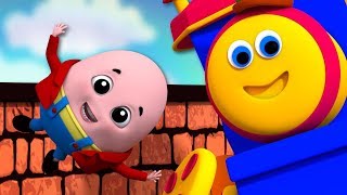 Humpty Dumpty Sat On A Wall  Bob The Train  Nursery Rhymes For Kids [upl. by Ardnusal]