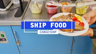 Food On A Maersk Cargo Ship  Life At Sea [upl. by Neleag]