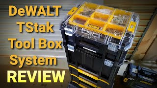 DeWALT TSTAK REVIEW MOBILE TOOL STORAGE SYSTEM FOR THE TRADE OR HOME DIY [upl. by Enrobyalc]