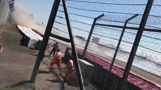 Max Verstappen crash Silverstone 2021 [upl. by Renelle]