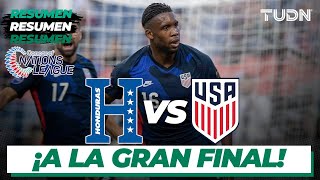 Resumen y goles  Honduras vs Estados Unidos  CONCACAF Nations League  Semifinal  TUDN [upl. by Huda]