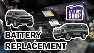 Chevrolet Suburban Tahoe amp GMC Yukon 2007present  New Battery Install [upl. by Ayadahs327]