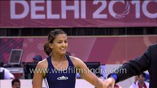 Dangal inspiration Geeta Phogat fights for Gold with Emily Bensted at Commonwealth Games 2010 [upl. by Aubin]