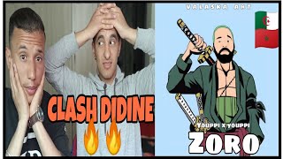 YOUPPI X YOUPPI  ZORO Clash Didine  REACTION  🇲🇦🇩🇿 ردة فعل مغربيين [upl. by Soulier]