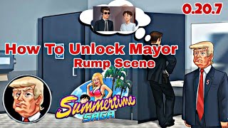 SUMMERTIME SAGA 0207  HOW TO UNLOCK MAYOR RUMP SCENE  SECRET GUIDE ABOUT MAYOR RUMP [upl. by Lehet468]