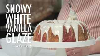 How to Make Snowy White Vanilla Glaze  MyRecipes [upl. by Sera583]