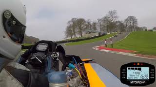 Cadwell Park Race 2 April 2018 Sam Moss 31 125 Open Superkart [upl. by Esiled]