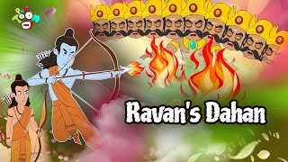 Ravans Dahan  Dussehra Story  Moral Stories  English Cartoon  Animated Bedtime Stories [upl. by Johnathon547]