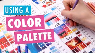 CHOOSING COLORS How to Use Color Palettes for Coloring Pages [upl. by Thacker]