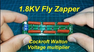 1850V Cockroft Walton Voltage Multiplier  Bug Zapper Circuit [upl. by Nivla]