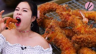 Korean Street Food Fried Shrimp [upl. by Uke836]