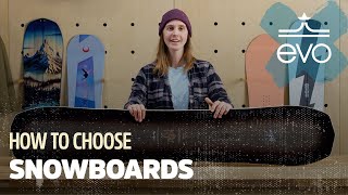 How to Choose a Snowboard amp Snowboard Size [upl. by Enilhtak951]