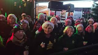 WHAT CHRISTMAS MEANS TO ME Rock Choir at Birkdale Lights Switch On 1st December 2024 [upl. by Nwahsid]