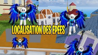 TOUTES LES EMPLACEMENT DES ÉPÉES ACHETABLES SUR BLOX FRUIT [upl. by Layne]