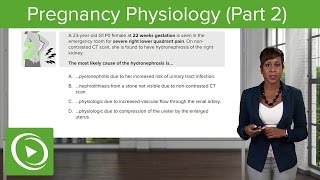 Pregnancy Physiology Gastrointestinal amp Renal System – Obstetrics Course  Lecturio [upl. by Ecirtnom]