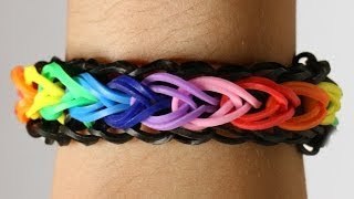 Rainbow Loom Nederlands  Raindrops Bracelet  Loom bands rainbow loom tutorial how to [upl. by Sabah]