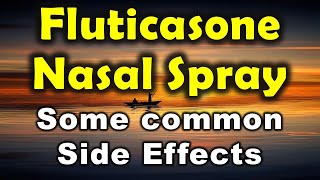 FLUTICASONE NASAL SPRAY  Common side effects [upl. by Hasila29]