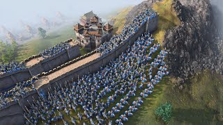 Age of Empires 4  MASSIVE MOUNTAIN PASS DEFENSE [upl. by Herodias]