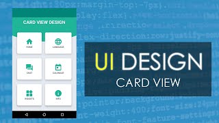 CardView UI Design Android Studio  Using Grid Layout [upl. by Atnahsal704]