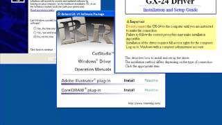 Installing Roland CutStudio for the Roland GX24 [upl. by Grindlay]