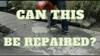 How To Resurface A Badly Damaged Concrete Walkway [upl. by Petie714]