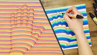 3D Hand Drawing Step by Step HowTo  Trick Art Optical Illusion [upl. by Way]