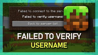 Minecraft  How To Fix “Failed To Verify Username” Error [upl. by Notslar]