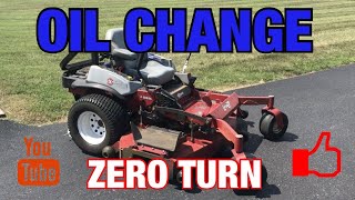 Oil Change Zero Turn Exmark Lazer Z [upl. by Natsreik]