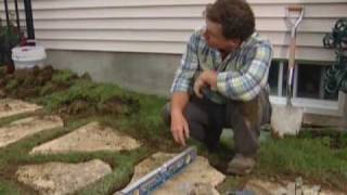 How to Install a Stone WalkwayDIY Network [upl. by Downe]