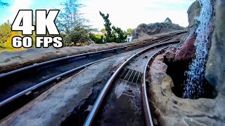 4K 60FPS Matterhorn Roller Coaster Front Seat POV Disneyland California [upl. by Tuneberg]