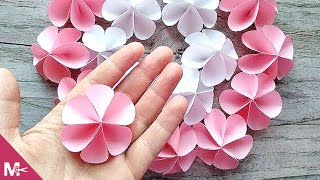 ► Cómo hacer una FLOR DE PAPEL en MINUTOS 😍🌸 [upl. by Alekal]