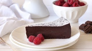 Flourless Chocolate Cake Recipe  Chocolate Torte Recipe [upl. by Soirtimid769]