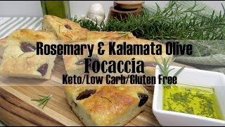 Rosemary amp Kalamata Olive Focaccia  Keto Low Carb amp Gluten Free [upl. by Lexi443]