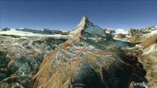 Matterhorn Hörnligrat in 3D [upl. by Hutchinson853]