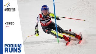 Mikaela Shiffrin  Ladies Slalom  Zagreb  1st place  FIS Alpine [upl. by Agna]