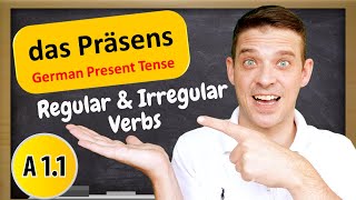 German Tenses  The German Present Tense Explained  A1 Beginner [upl. by Annairdna]