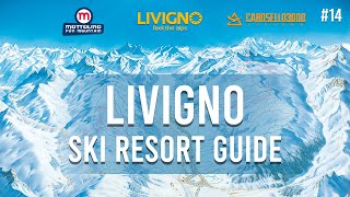 Livigno Ski Guide Mottolino Monte della Neve Degli Amanti the longest run top to bottom [upl. by Neyud]