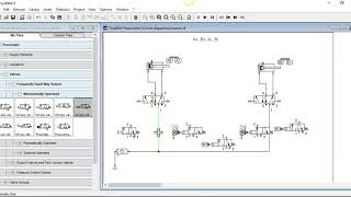 FluidSimP  Intro amp Basic Pneumatic Sequence A B A  B [upl. by Hake941]