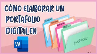 💻📂COMO HACER UN PORTAFOLIO DIGITAL EN WORD SUPER FÁCIL [upl. by Deadman]