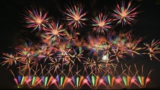 【ノーカット】2016 感動日本一・赤川花火大会 エンディング Akagawa Fireworks Ending 24inch shells [upl. by Hasen]