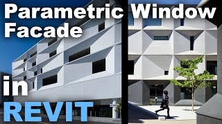 Parametric Window facade Design in Revit Tutorial [upl. by Chavez]