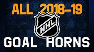 All NHL Goal Horns 201819 [upl. by Hachman]