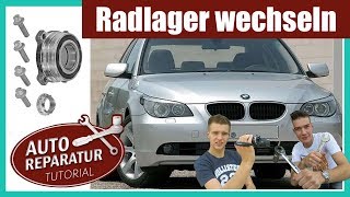 Radlager wechseln  BMW E60 E90 E65 X1 X3 X5  DIY Tutorial [upl. by Mignon]