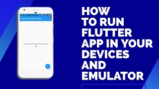 How to Run Flutter App In Your Devices And Emulator  Visual Studio Code  TechMahasay [upl. by Hertberg235]