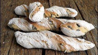 ITALIAN OLIVE BREAD recipe from scratch [upl. by Palumbo]