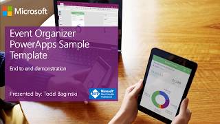 Event Organizer PowerApps  Demo [upl. by Pine]