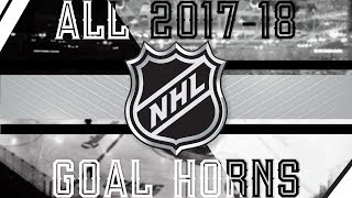 All NHL Goal Horns 201718 [upl. by Radley]