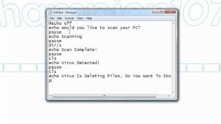 How To Make A Fake Virus bat File [upl. by Miehar]