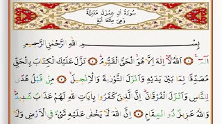 Surah Al Imran  Saad Al Ghamdi surah imran with Tajweed [upl. by Annahsal]